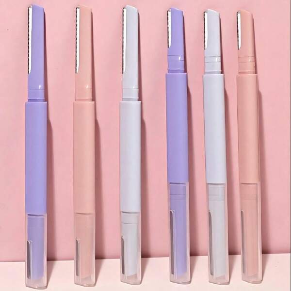 4 Stücke Premium Doppelkopf Sicherheits-Augenbrauenrasierer, für Augenbrauenpflege, Anfänger und Profi Beauty Set