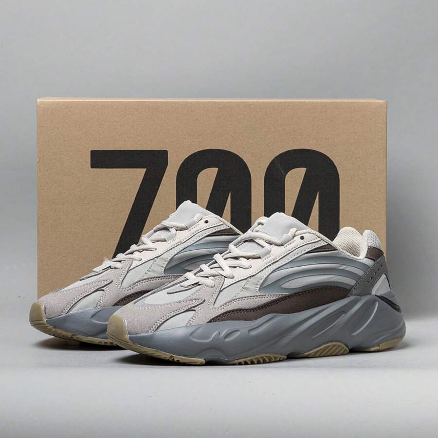 Men's Sports Shoes Outdoor Casual Dad Shoes Lightweight Non-Slip Breathable Soft Sole, Suitable Casual, Sports, Running, Stage, Party, All Seasons, Y2K Style - 700v2火山灰 - 查看 1