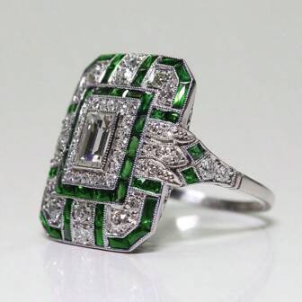 Eleganter Halo-Einlegearbeit Prinzessinnenschliff glänzender synthetischer kubischer Zirkonia, silberplattierter Valentinstag-Schmuck, raffiniertes Jahrestags-Geschenk, Verlobungs-Hochzeitsring, perfektes Geschenk für den Liebsten
