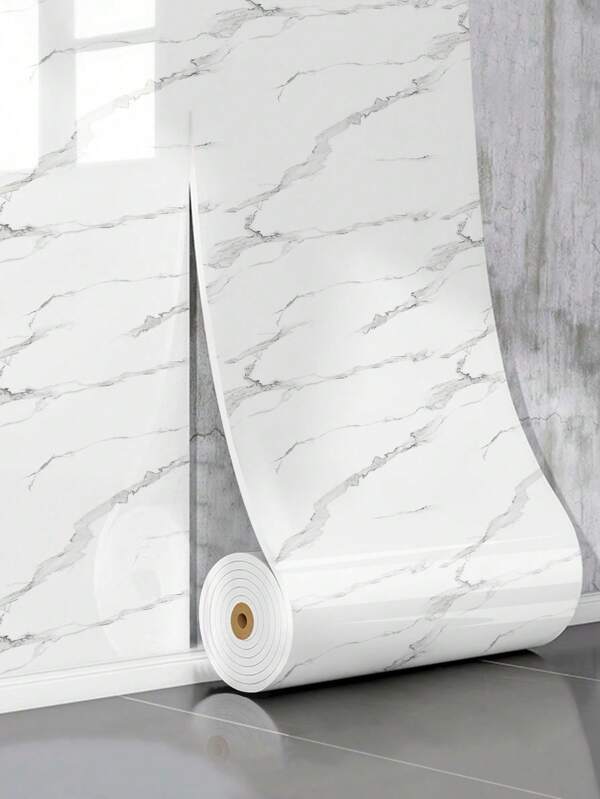 1 rotolo di carta da parati adesiva effetto marmo, dimensioni 40 cm x 300 cm, adatta per: schienale cucina, doccia, bagno, soggiorno e pavimento
