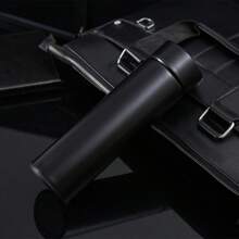 Simple Vacuum Insulated Cup, Stainless Steel Double-Layer Business Straight Cup, Portable Creative Gift, Customized Water Cup, 1pc