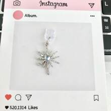 Tapón antipolvo tipo C para puerto de carga con diseño de corazón, mariposa y estrella, accesorio decorativo colgante para smartphones, tabletas, electrónica y amantes de los gadgets