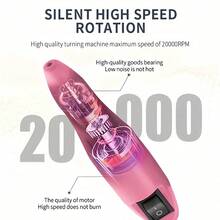 Electric Nail Care & Pedicure Kit With Low Noise Nail Grinder And Nail File