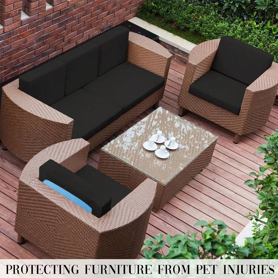 1pc Modern Solid Color Milk Silk Elastic Sofa Cushion Cover, Suitable For All Seasons