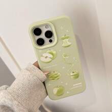 1 pieza Funda de teléfono móvil suave con diseño de 'Arándano', compatible con la serie Apple 16/15/14/13/12/11, estilo coreano dulce y Del