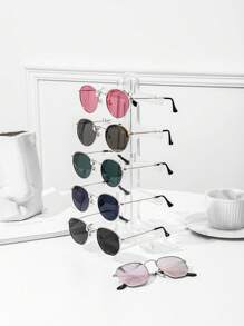 Support de présentoir pour lunettes de soleil et lunettes à 3/4/5/6 niveaux transparent, parfait pour les révélations de sexe, les anniversaires, les mariages, les fêtes, un cadeau idéal pour les collègues, les amis et la famille, la rentrée scolaire