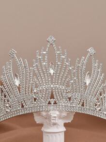 1 Stück barocke Kristallkrone, große Glanz-Krone für den Königinnenball, geeignet für Bankette, Zeremonien, Aufführungen und andere wichtige Anlässe