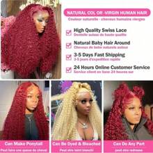 PQL HAIR 34 英寸 200% 密度 13x4 蕾丝前部混合发假发短卷发蕾丝前部人发混合发假发混合发由人发与合成纤维和蛋白质细丝混合而成，预先拔取婴儿头发，女士水波纹前部假发 13x4 深波浪蕾丝前部假发可佩戴无胶假发混合发预拔预剪高清闭合假发