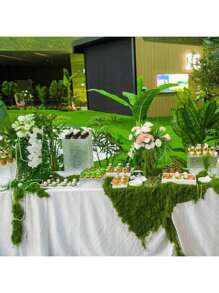 1 pièce Pelouse en mousse soie-like, natte de mousse laineuse artificielle, tapis de gazon faux carré, fausse mousse, gazon artificiel, décoration en mousse verte miniature, pelouse DIY, décoration de jardin extérieur, pour événements, fêtes, mariages