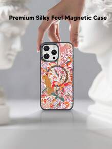 Funda de teléfono de diseño reciente, carga inalámbrica magnética de 360°, marco de silicona suave, placa acrílica transparente, patrones de pintura exquisitos. Esta funda de teléfono es de alta definición, alta transparencia, no se amarillea, a prueba de caídas y golpes, adecuada para 11, 12, 13, 14, 15, 16, 16 PROMAX, 15 PROMAX, 14 PROMAX, 14/15 plus, 12 PRO, 13 PRO, 14 PRO, 15 PRO, 16 PRO, 16 plus