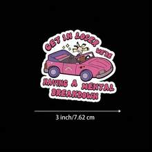 Miếng dán 3 inch "Get In Loser, We're Having A Mental Breakdown" - Miếng dán vinyl hài hước cho máy tính xách tay, sổ tay, bình nước, bàn học, không gian cá nhân và góc giải tỏa căng thẳng | Thích hợp cho người thích hài hước, sinh viên, người ủng hộ sức khỏe tâm thần và chuyên gia | Món quà hoàn hảo cho bạn bè, gia đình và đồng nghiệp | Miếng dán hài hước cho sức khỏe tâm thần, chăm sóc bản thân và giải tỏa căng thẳng" - 3inch/7,62cm - Xem 9