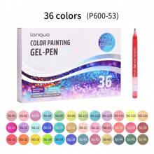 24/36/54/72 Color Highly Attractive Flash Special Effect Painting Pen Set, DIY Fluorescent Pen Color Painting Pen Set, Large Ink Volume, 1mm Ballpoint Pen Tip, Painting Graffiti Handbook Writing Stackable Color, Used For Painting Graffiti Outline Coloring Manual Decoration Greeting Card Writing, Suitable For Daily Gift Giving, Back To School Season