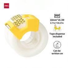 20m White Writable & Removable Adhesive Tape Set With Tape Dispenser School Supplies, Back To School