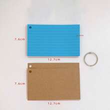 200 schede indice con anelli, 7,62 x 12,7 cm schede flash con anelli, schede di note a colori con anelli, fodera interna perforata, schede di studio adatte per scuole, università, case, uffici, memoria, elenchi di cose da fare (10 colori), forniture scolastiche, ritorno a scuola