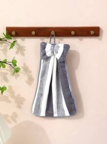 1pc Coral Fleece Thick Hand Towel, Absorbent Quick Dry Dish Cloth, Suitable For Bathroom, Kitchen, Living Room Decor
