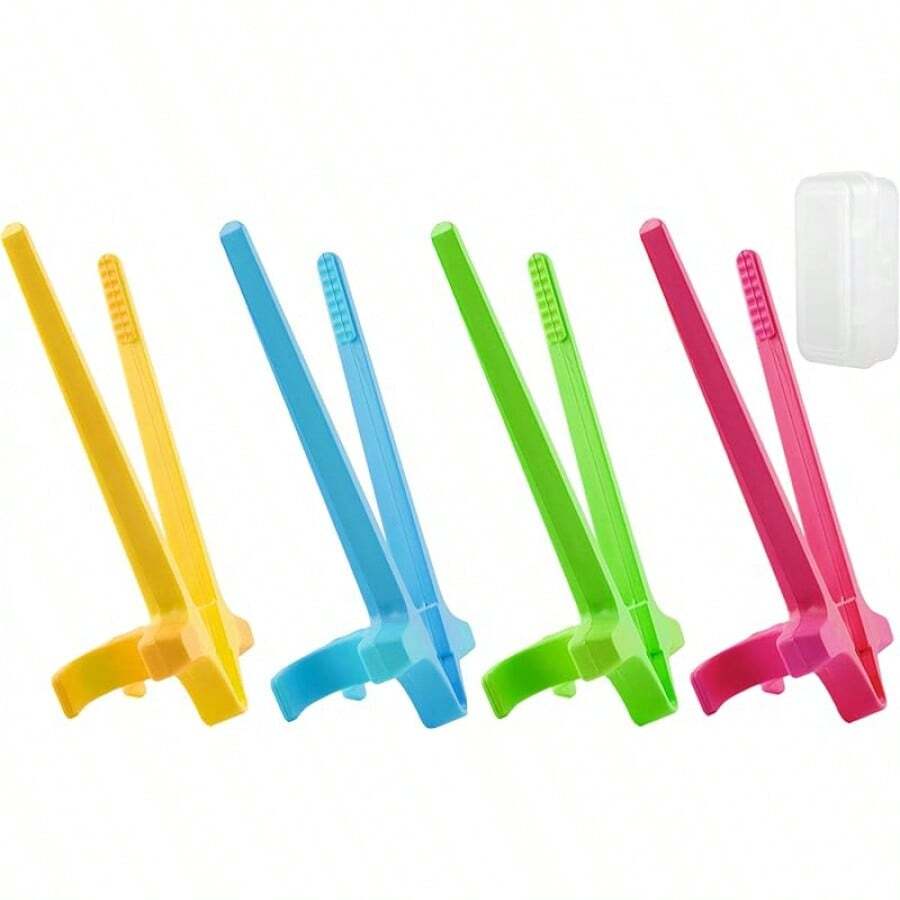 ChicchokokLITE Finger Chopsticks 4 PCS Gamer Chopsticks With, Chip Grabber, Snack Helper, Official Snacking - Enjoy Snacks And Chips With Ease - Innovative Gaming Snacking Solution - 伊斯奈克萊特 - 查看 1