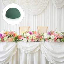 Half-Sphere Floral Foam, Suitable For Dried Flowers, Green, Spherical, Artificial Flower Arranging Craft, Bouquet Decor - Multicolor - View 3