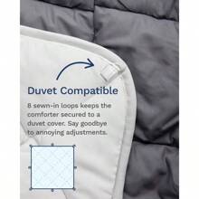 All Seasons Twin Twin XL Down Alternative Reversible Quilted Comforter Breathable Twin Extra Long Premium Soft Microfiber Gray