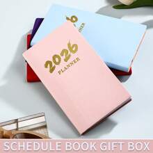 Cross Border 2026 English Schedule Book, 365 Day Time Management, Daily Plan Book, Pocket Notebook, Efficiency Manual,For School Supplies,Back To School