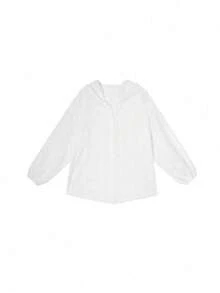 Women's Lace Patchwork Thin Breathable Lightweight Cardigan Sunscreen Jacket, Versatile For Summer, Random Design White - White - View 4
