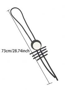 MARLIWOO 1pc Bohemian Style Minimalist Line Decor Vintage Long Necklace For Women