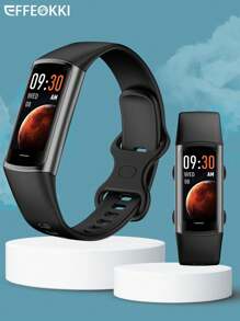 EFFEOKKI Effeokki Fitness Tracker Smart Band Watch Slim For Men Women Pedometer/ Health/ Waterproof/ Activity/ Weather/ Multi Sports Smart Bracelet For Iphone Android Smartphone