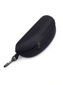 防压 EVA 太阳镜盒 - 防水牛津布拉链收纳带登山扣，便携式旅行眼镜收纳盒，适合男士/女士（时尚黑色和多色可选） - 多色 - 查看 12