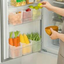 1 pieza Caja de almacenamiento para refrigerador, organizador de frutas y verduras