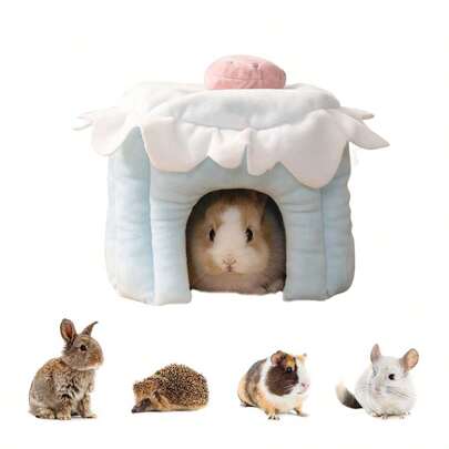 ITANDME Small Pet Cotton Nest Hamster Bed Accessories, Heating Supplies For Hamsters, Guinea Pigs, Hedgehogs, Chinchillas