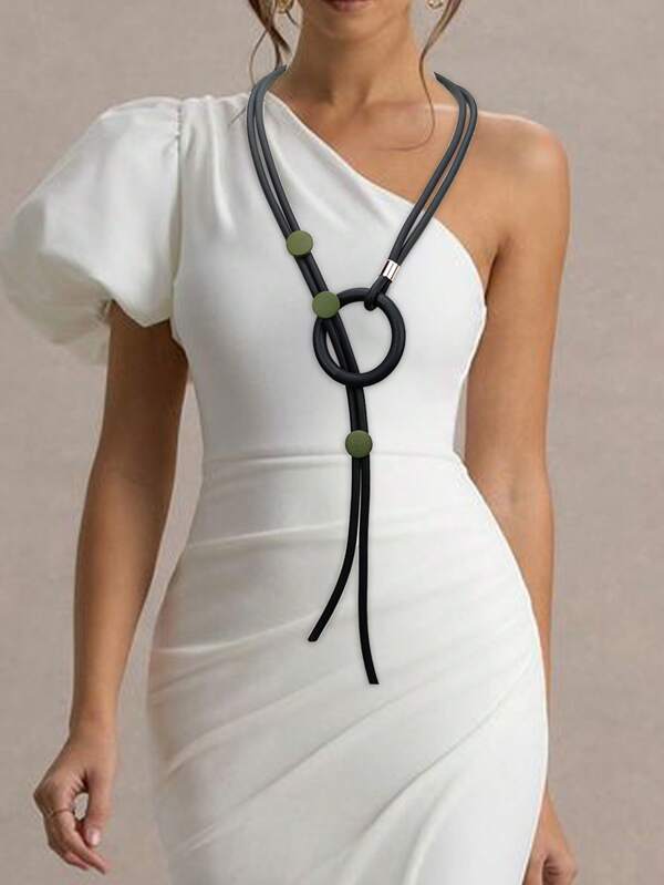 MARLIWOO 1 stuk Boho Vibe ketting, unieke Goth Retro Stijl Mode Lange Ketting voor Vrouwen
