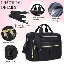 NEWHEY 17.3 Inch Laptop Bag, Unisex, Waterproof One Shoulder Laptop Messenger Bag, Large Capacity Laptop Bag, Suitable For Business, Office, Travel, College