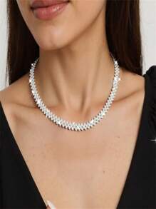 1 pièce Collier chaîne griffes de de luxe, cadeau de mariage et de fiançailles pour femmes