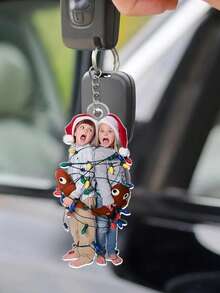 定制照片钥匙扣、狗狗礼品、狗狗钥匙扣、宠物照片、家庭照片钥匙扣 返校季礼物 返校季礼物