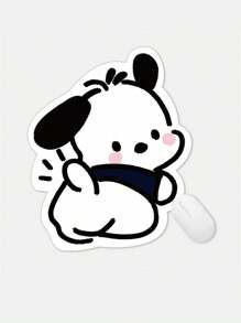 Sanrio 1pc Cute Cartoon Shaped Mouse Pad, Leather Material Creative Small Sized Non-Slip Computer Desk Pad, Office Use