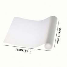 1 Roll Transparent EVA Cabinet Liner, Waterproof Anti-Moisture Drawer Mat, Customizable, Kitchen Refrigerator Non-Slip Pad, Wardrobe Mat