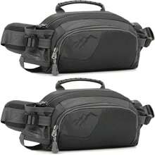 Entchin Fanny Pack For Women Men,Crossbody Belt Bag With 4-Zipper Pockets,Adjustable Waist Bag Pack,One Of The Most Popular Travel Essential Gifts For Walking,Traveling,Cycling - E131 Black - View 3