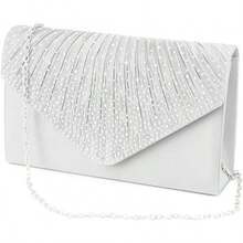 New Ladies Evening Handbags Bridal Wedding Bag Handbag - Royal Blue - View 10