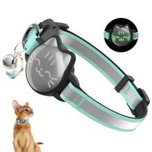 Cat Collar With Airtag Holder, Breakaway Cat Airtag Collar With Reflective Strap, Lightweight Kitten Collar For Apple Air Tag, - Multicolor - View 1