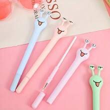 4pcs Cute Snail Pens With Removable Caps - Great For Classroom And Office Use, Party Favors, Halloween, Christmas, Random Colors - Multicolor - View 7