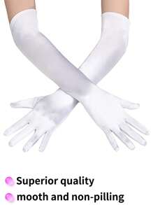 New Upgraded Women's Long Formal Satin Gloves - Wedding Performance Ball Dance Accessories | Suitable For Wedding, Party, Tea Party, Cosplay