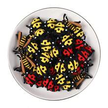 6 件可爱 3D 和瓢虫硅胶珠 - 硅胶焦点珠、时尚设计、珠宝制作珠、非常适合 DIY 手链、串珠笔配件、钥匙扣、派对装饰和其他手工工艺品 - 理想的礼物 - 彩色 - 查看 2