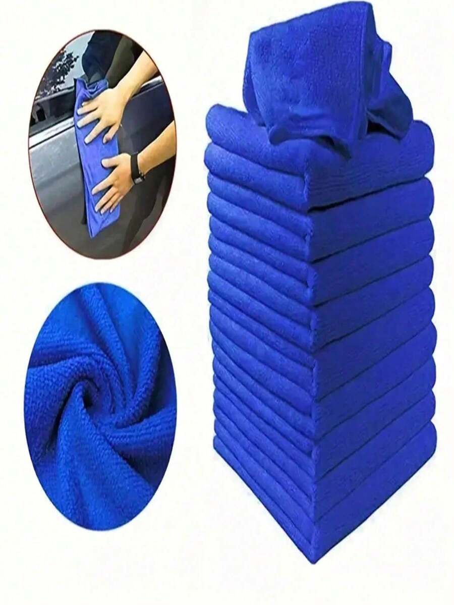 2pcs/5pcs/10pcs Super Soft Microfiber Cleaning Cloths, Multipurpose Household Cleaning Rags For Car Washing, Dish Washing, Window Cleaning, Dusting, Bathroom, Kitchen, And More - Multicolor - View 1
