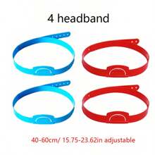 BELLKIDS 6 szt. wkładanych opasek na głowę, 6 kolorów, regulowana opaska, interaktywne gry, kolorowe narzędzia edukacyjne, gry edukacyjne, odpowiednie do klas, rekwizyty do gier imprezowych.