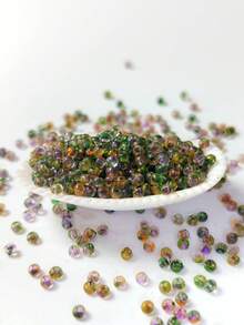 1200 颗玻璃种子珠套件，用于珠宝制作，2 毫米 11/0 优质透明渐变喇叭珠，25 种颜色可选，20 克/包，均匀耐用的散珠，适合 DIY 制作，适用于手链、编织首饰、刺绣、项链、耳环、戒指 - 送给家人和朋友的绝佳礼物 - 1200 20 公克 2mm 超優透明暈染米珠 - 查看 18