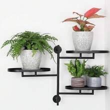 Juego de 2 maceteros cerámicos retro de 6 pulgadas con agujero de drenaje y plato para plantas, macetas de interior y exterior para suculentas, orquídeas y flores (se ajusta a macetas internas de hasta 5 pulgadas, blanco retro) - Blanco - Ver 10