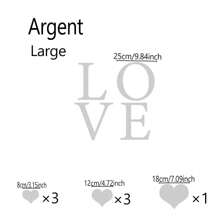 1 Set Wedding Heart-Shaped Mirror Wall Stickers, Mirror Wall Art Decor With Letter, Self-Adhesive Acrylic Mirrors For Wall Decoration In Living Room, Bedroom, Office