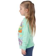 DORA The Explorer Girls Sweatshirt, Long Sleeve Girls Jumper, Cotton Kids Sweatshirt - Green - View 4