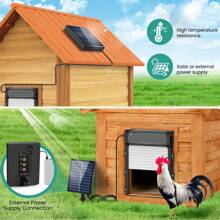 Automatic Chicken Door, Auto Chicken Door Opener With Timer & Light Sensor Aluminum Chicken Coops Door With Remote Control