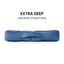 Tufted Garden Kitchen Chair Cushions With Handle Strap - Comfortable Dining Room & Kitchen Seat Pads For Enhanced Seating Enjoyment - Navy Blue - View 4