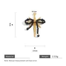 1 pieza Accesorio de joyería Colgante de lazo con cristal trenzado con forma de copo de nieve chapado en oro de acero inoxidable, adecuado para uso diario de mujeres